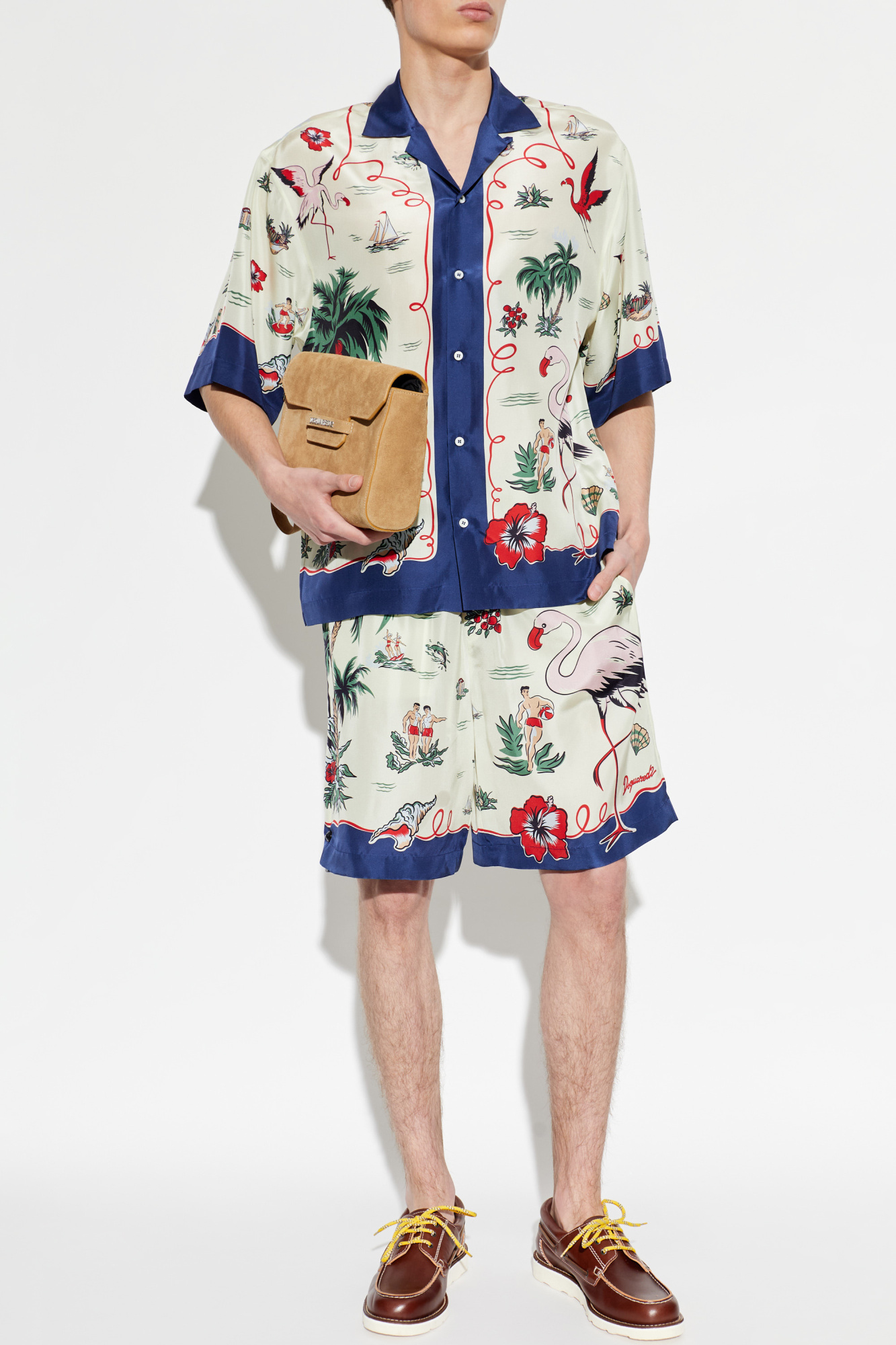 Dsquared2 Silk short-sleeve shirt | Men's | Vitkac